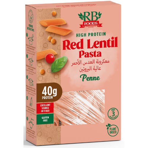 معكرونة العدس الاحمر ار بي فودز 227 جم