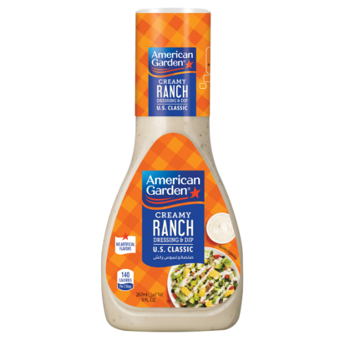 صلصة غموس رانش خالي غلوتين امريكان جاردن 267 مل