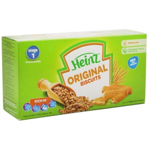 بسكويت للأطفال بالقمح الأصلي 240 جم هاينز