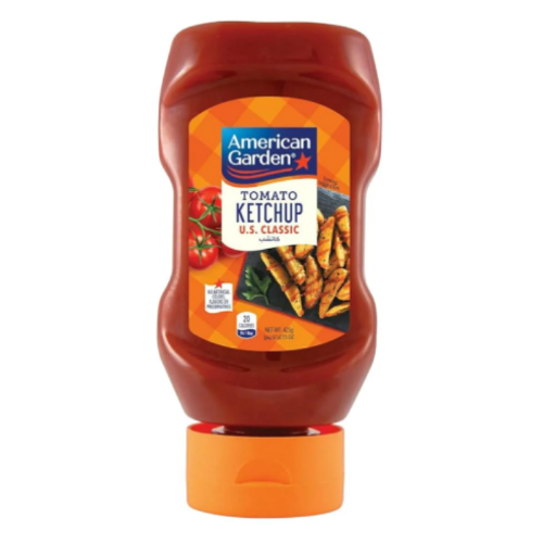 كاتشب امريكي خالي من النكهات والالوان اميركان جاردن  425جم