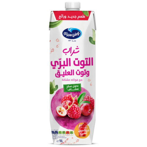 عصير توت بري وتوت العليق 1لتر أوشن سبراي