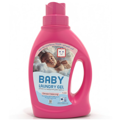جل غسيل أقمشة المواليد والاطفال والبشرة الحساسة الروضة 1 لتر
