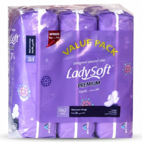 فوط ليدي سوفت بريميوم ماكسي بالأجنحة 30